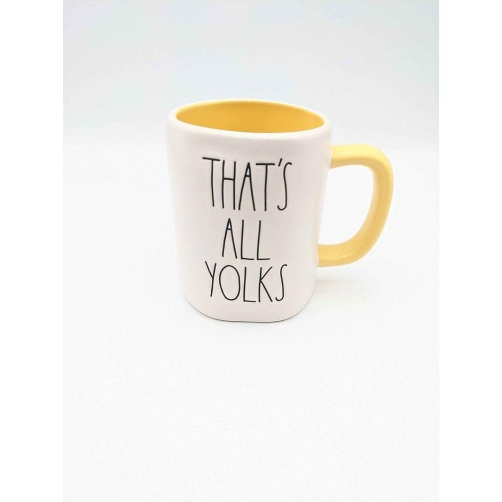 That's All Yolks RARE yellow handle Rae Dunn
